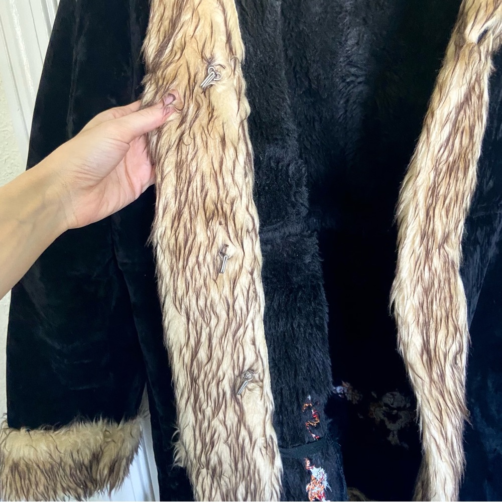 Vintage Phoenix Faux Suede and Fur Penny Lane Coat 2X-3X - Picture 9 of 13